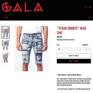 Mens Size 28 Tactical Stash Shorts-New With tags